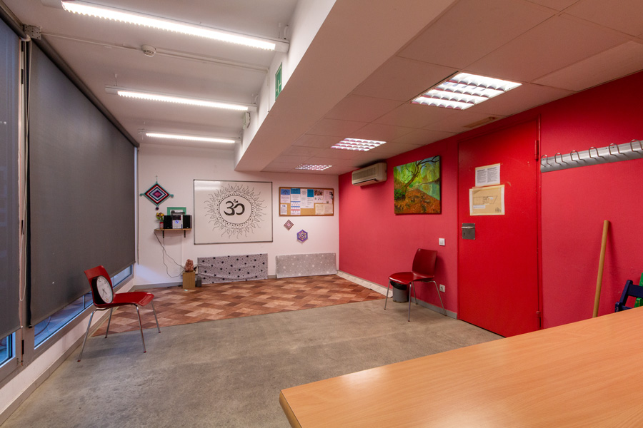 Sala de práctica en la Escola Ton i Guida